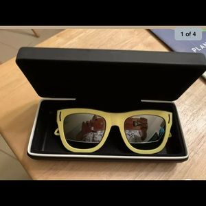 Givenchy Fluorescent Yellow Silver Mirror W/CASE